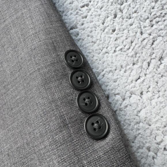 J Crew Sport Coat Men 36R Gray Wool Thompson Two Button Blazer Suit Jacket NWT - Picture 10 of 16